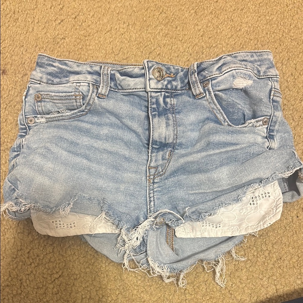 American Eagle Outfitters Light Blue Jean Shorts